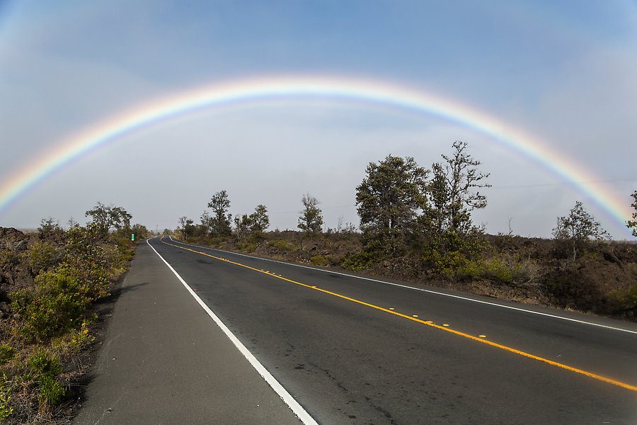State Highway 11. Hawaii Volcanoes National Park.  ()