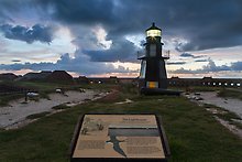Harbor Light, and fort Jefferson. Dry Tortugas National Park.  ( )