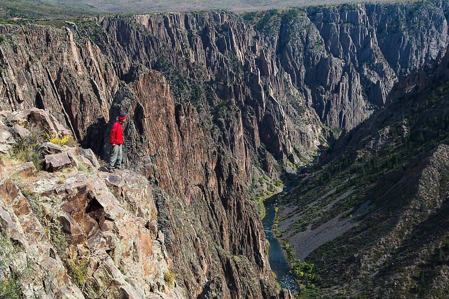 Pulpit rock overlook. Black Canyon of the Gunnison National Park.  ()
