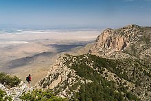 Guadalupe Peak. Guadalupe Mountains National Park.  ( )