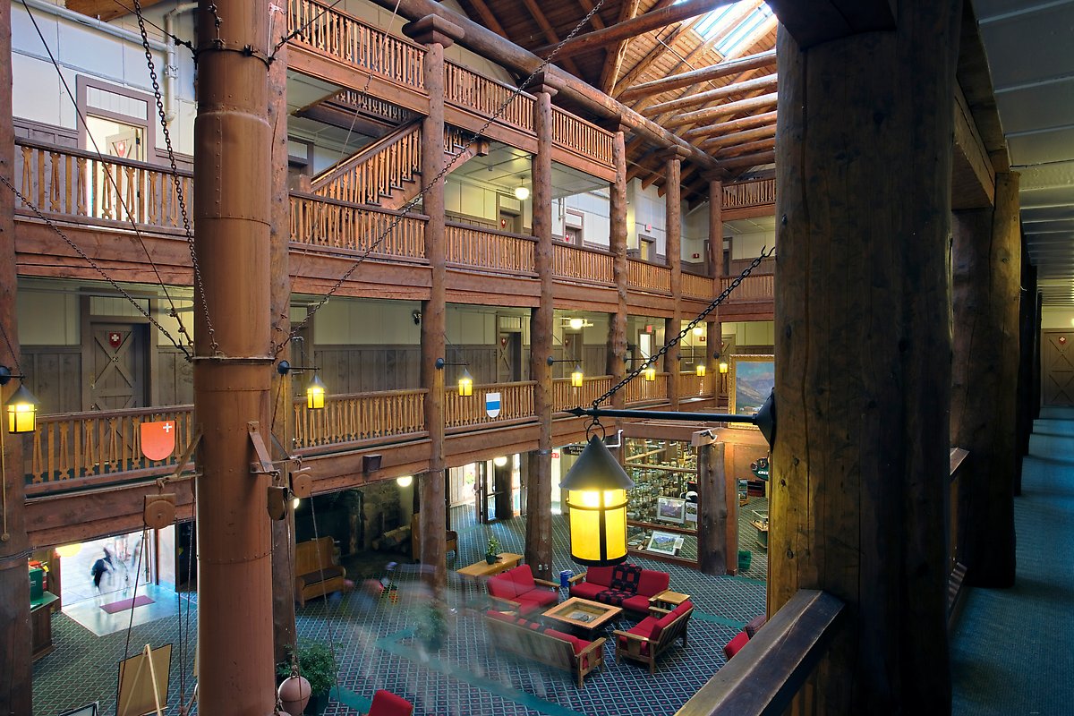 Many Glacier Lodge, Glacier National Park.  ()