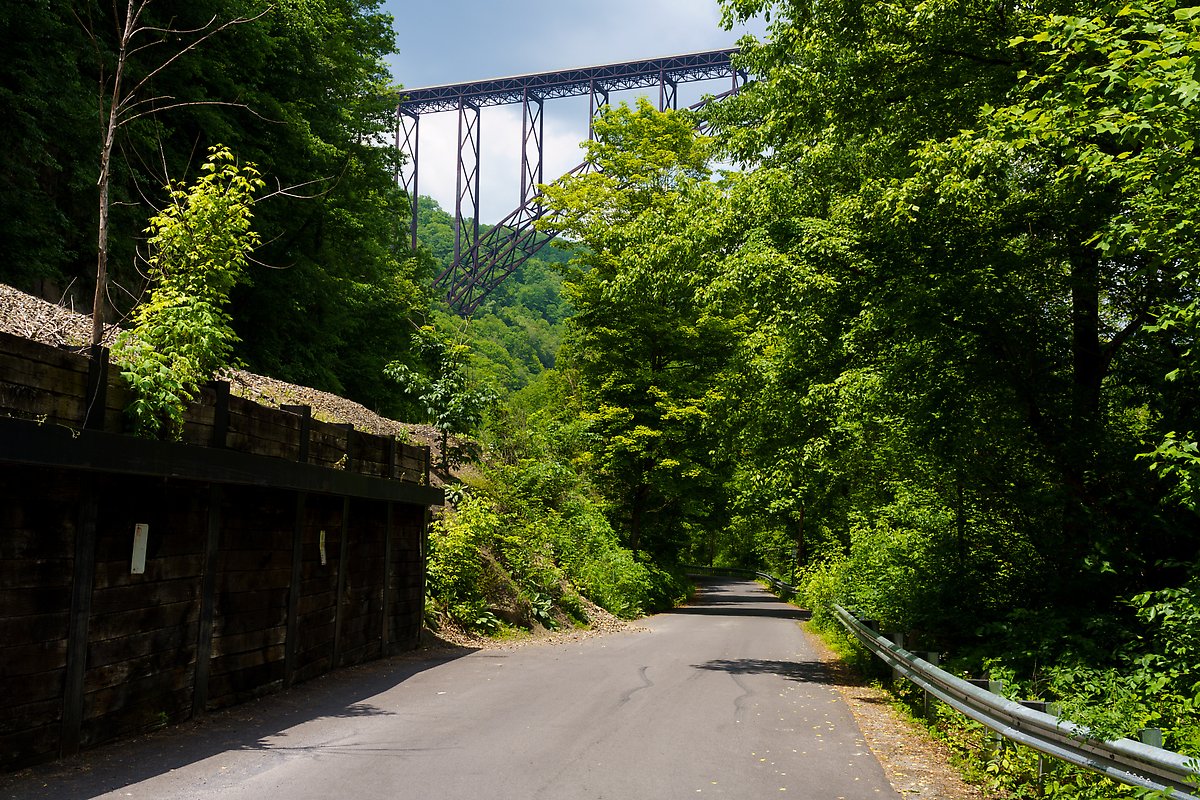 Fayette Station Road. New River Gorge National Park.  ()