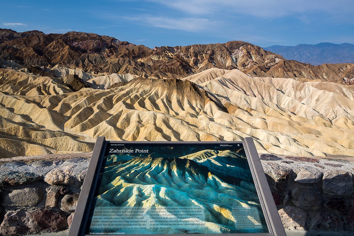 Zabriskie Point. Death Valley National Park.  ()
