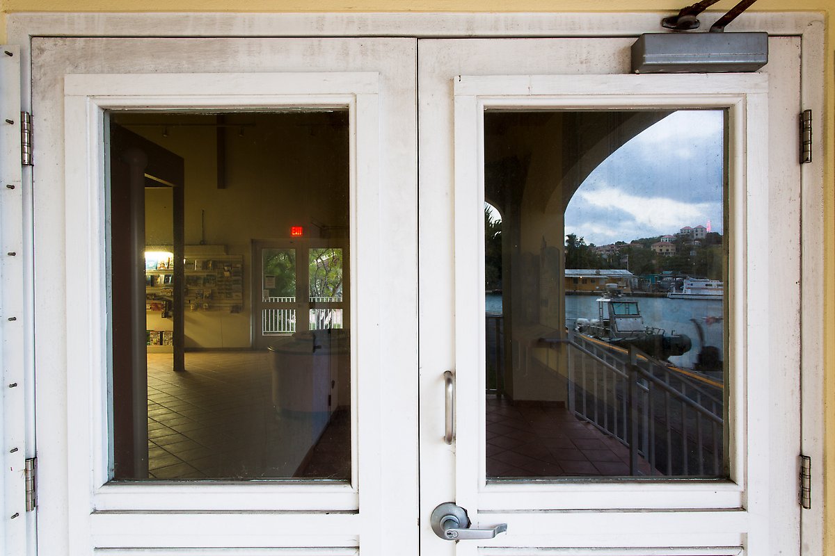 National Park Service harbor, Visitor Center. Virgin Islands National Park.  ()