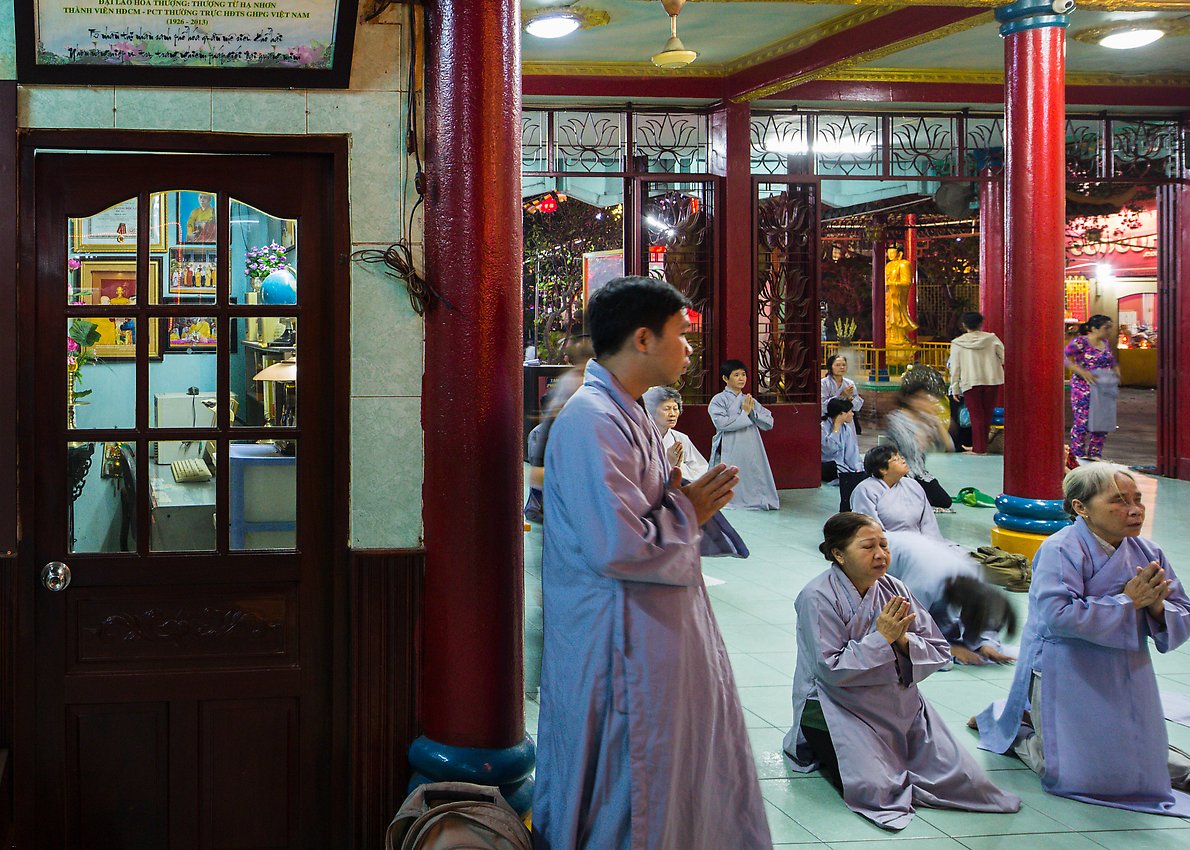 Viet Nam Quoc Tu buddhist pagoda.  ()